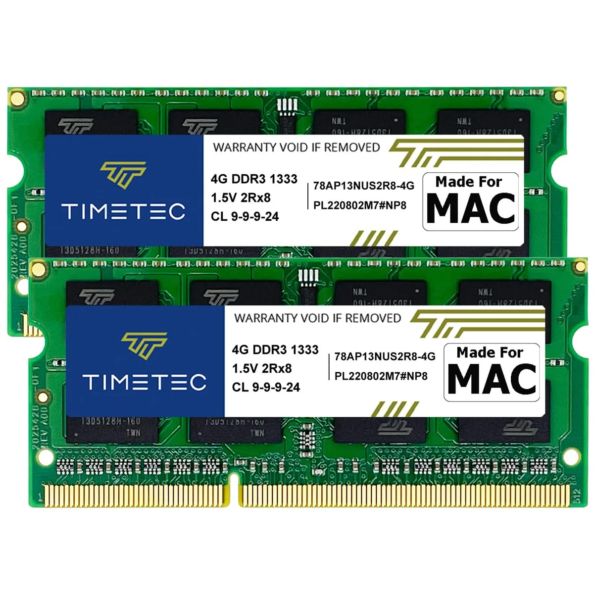 Timetec Timetec MM-G4GD313S7C 8GB (2x4GB) DDR3 1333MHz laptop RAM — 商品照片