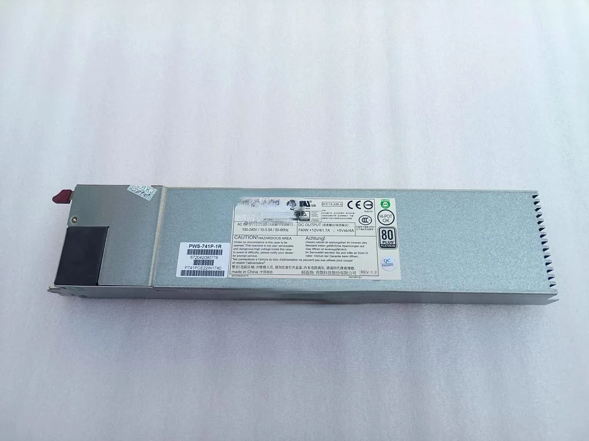 Supersuperuncle Supersuperuncle PWS-741P-1R 740W Platinum Server Redundant Power Supply — produkto nuotrauka