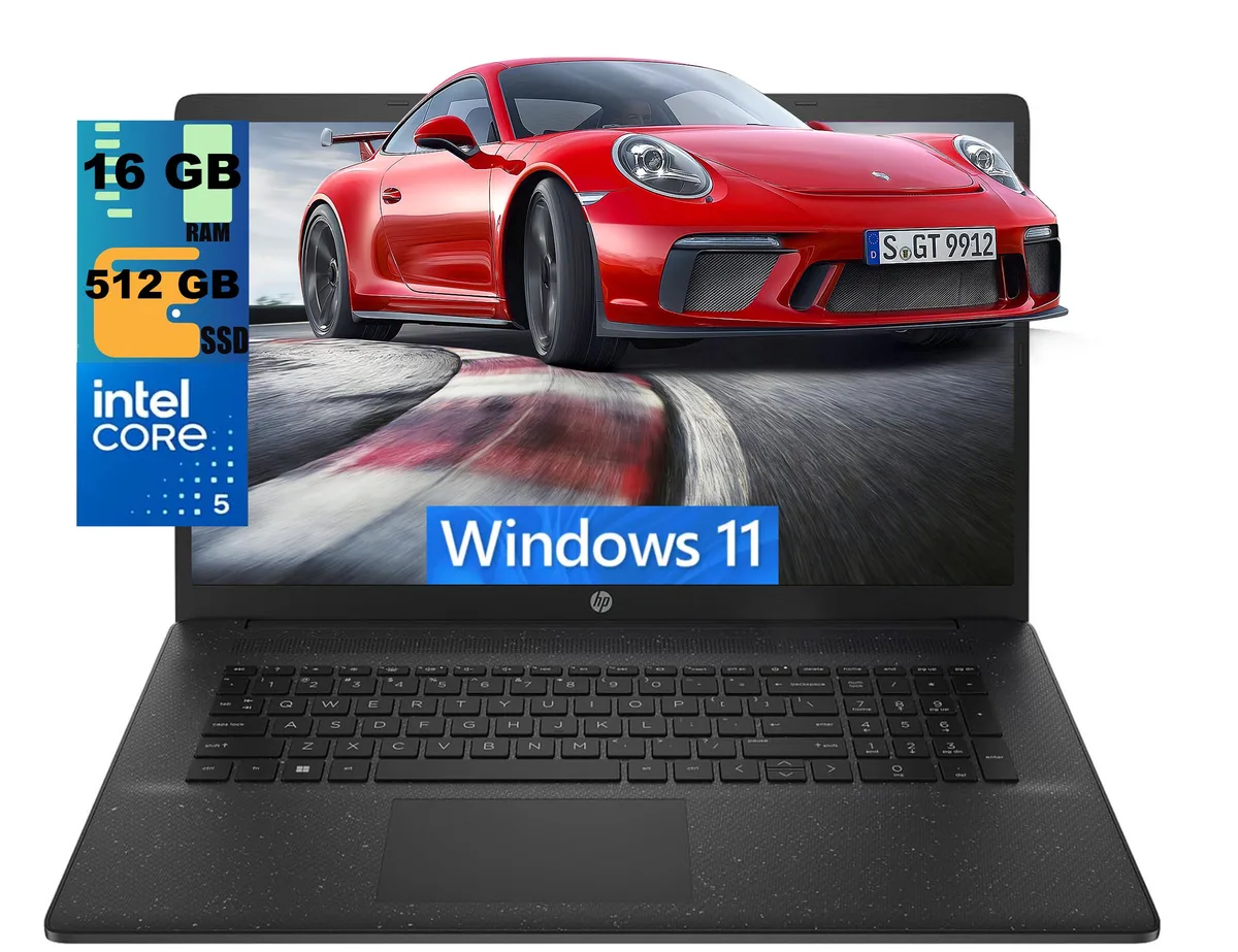 HP HP 17 laptop Intel Core 5 120U 12-core 16GB DDR4 512GB 17.3" HD+ — product photo