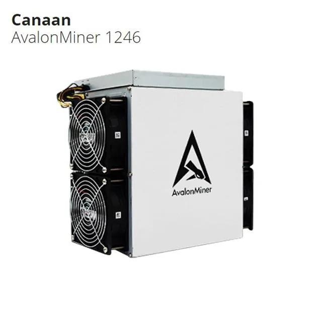 Rectangular aluminium mining unit with integrated PSU four front fans Ethernet port 331 by 195 by 292 mm 12.8 kg