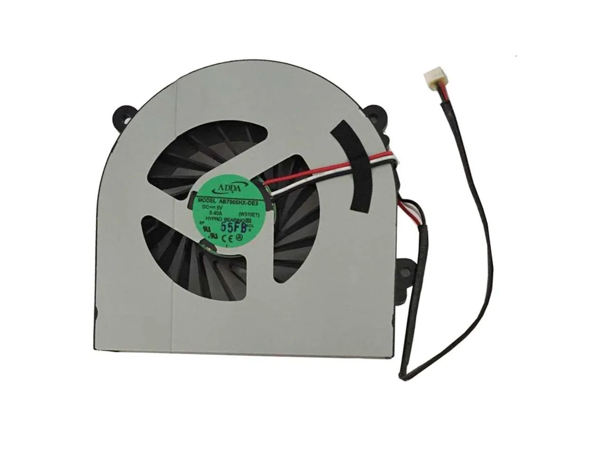 Small black CPU cooling fan with wire grille centre