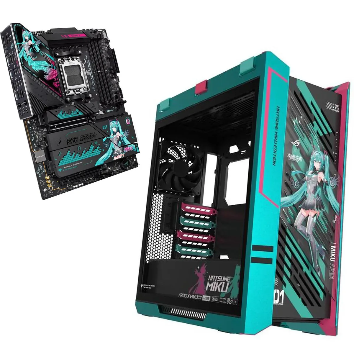 ASUS ASUS ROG STRIX X870E-H WIFI7 + GX601 Helios Case — product photo