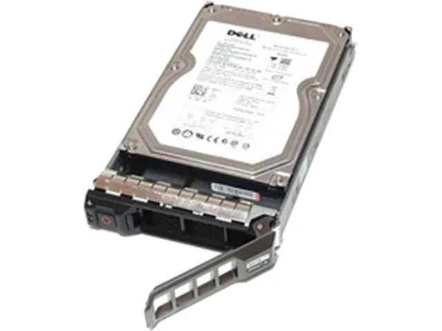 Silver 3.5 inch bare SATA hard drive with circuit board visible