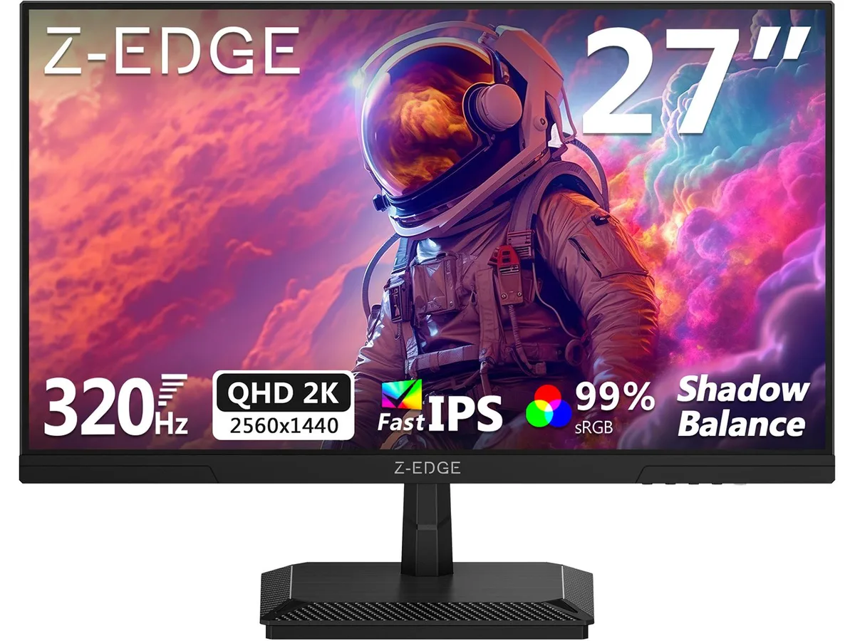 Z-EDGE Z-EDGE G27IS 27" 2K 320Hz 1ms Fast IPS gaming monitor — Produktfoto