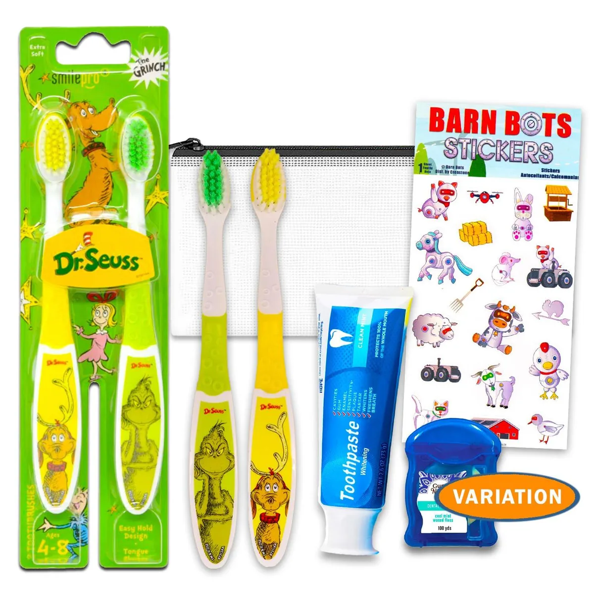  Waterpik Dr. Seuss Oral Travel Care Kit White — product photo