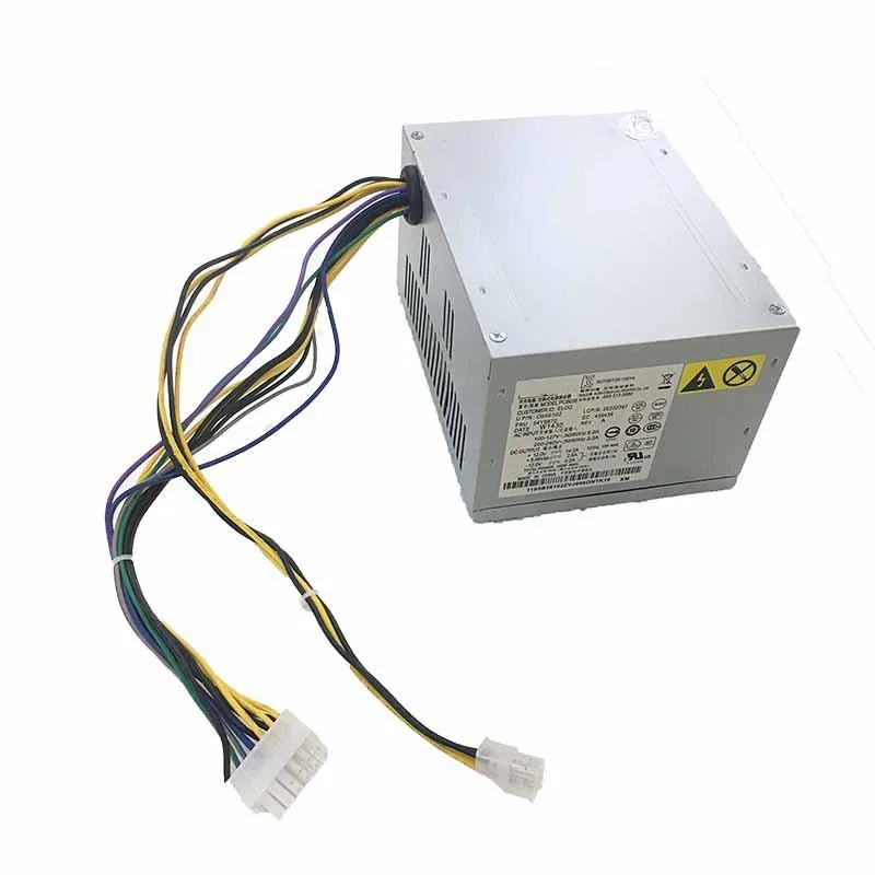 Rectangular ATX power supply unit with 14-pin connector and metal casing