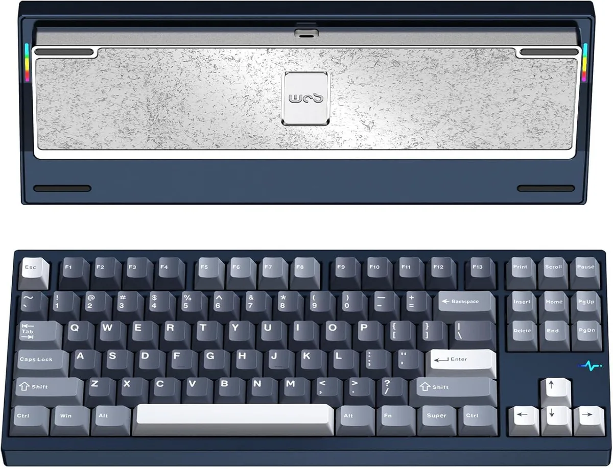 BFKK BFKK CRUSH80 RGB Gaming Keyboard CNC Aluminum 6063 Navy Blue — photo du produit
