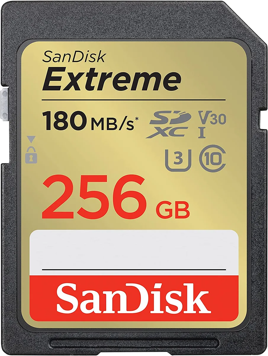 SanDisk SanDisk Extreme 256GB SDXC UHS-I U3 V30 180MB/s Memory Card (SDSDXVV-256G-GNCIN) — صورة المنتج