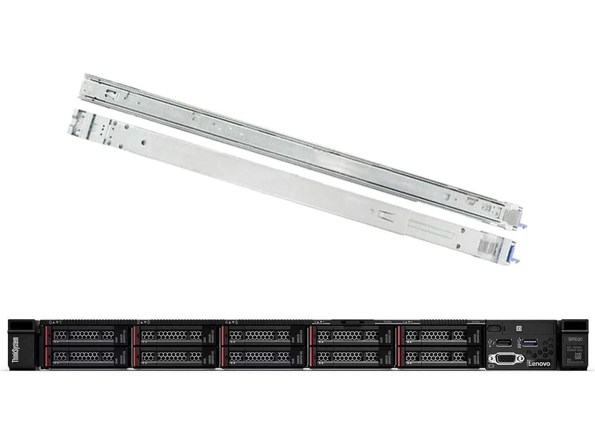Lenovo Lenovo ThinkSystem SR630 7X02A0CJNA 1U rack server 1 x Xeon Silver 4216 2.10 GHz 16 GB RAM — photo du produit
