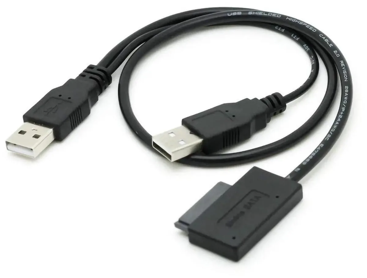 Vszerda Vszerda USB 2.0 to 13Pin Slimline SATA Adapter Cable — product photo
