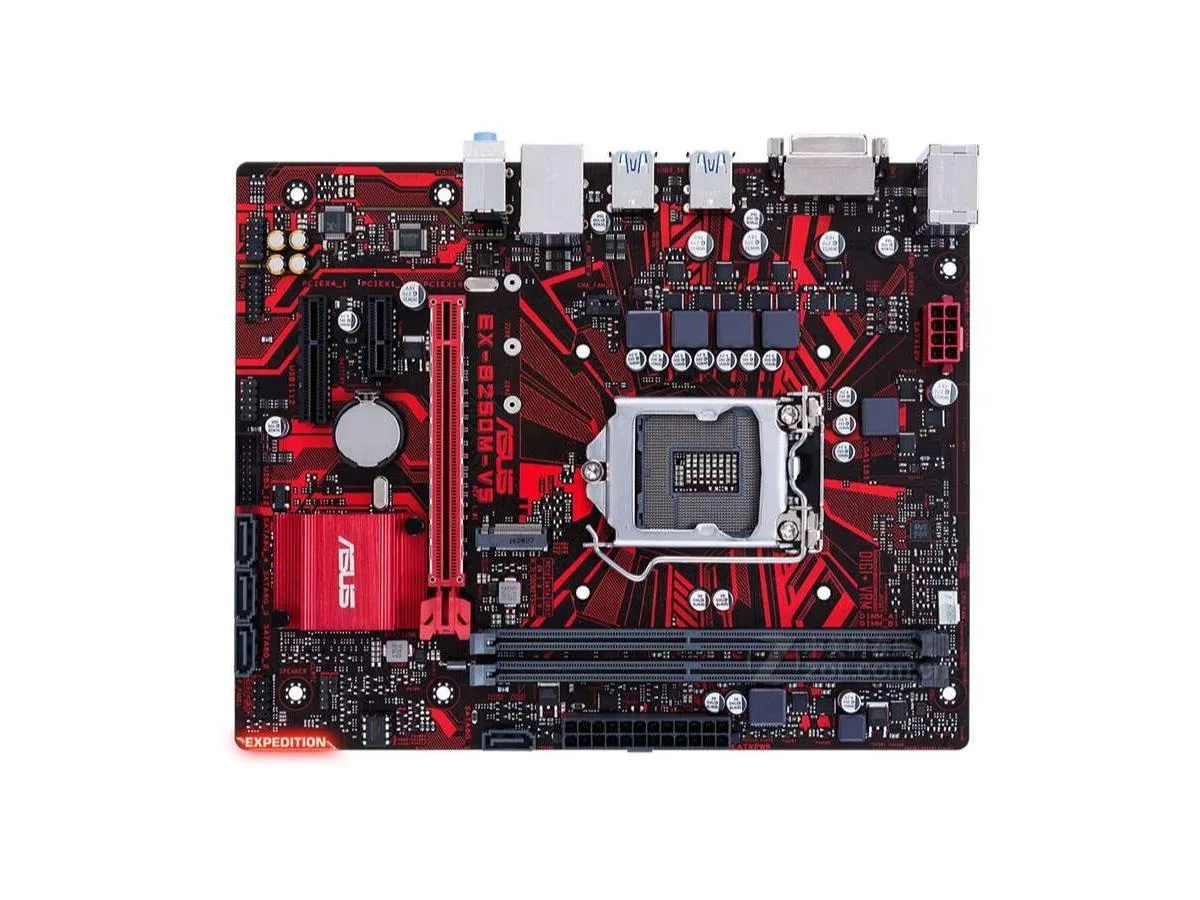 Green micro-ATX motherboard with silver LGA 1151 socket and black DDR4 slots