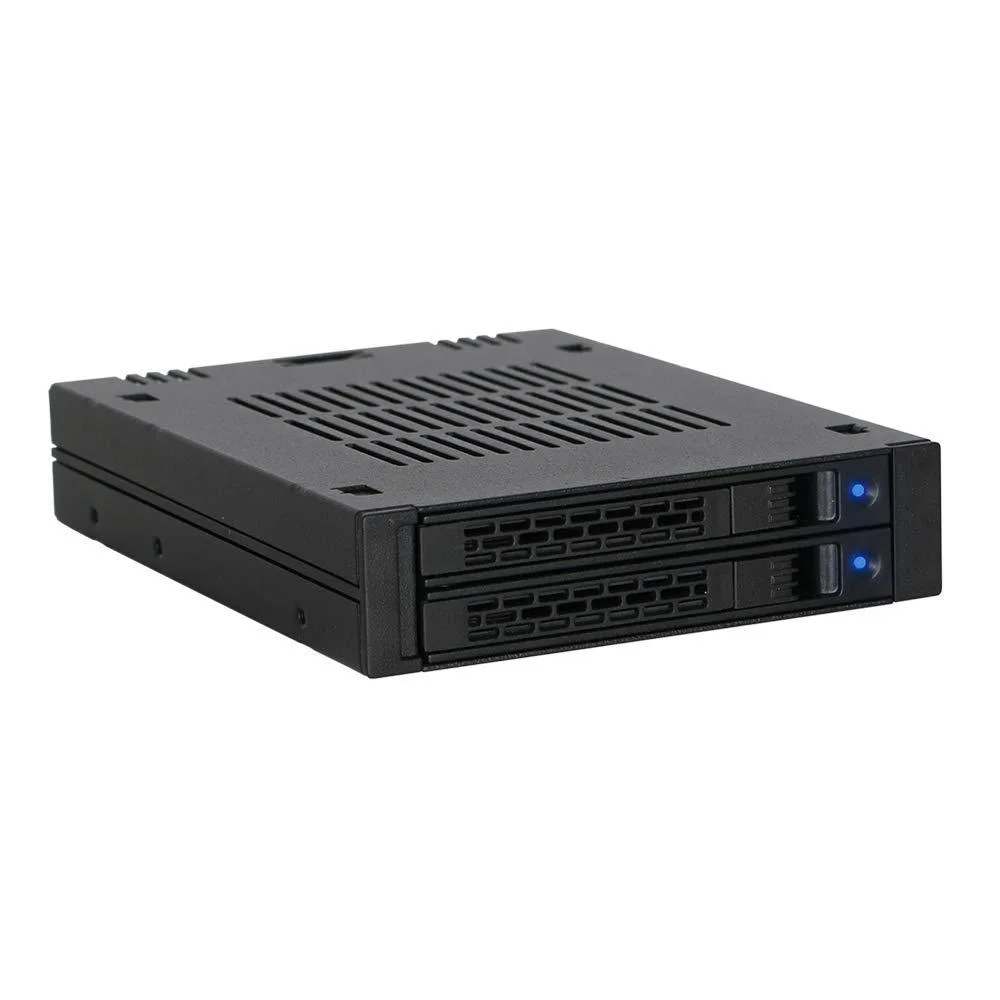 LORDWORLD LORDWORLD 2-Bay 2.5 SAS/SATA Mobile Rack for 3.5 Bay ExpressCage MB742SP-B — product photo