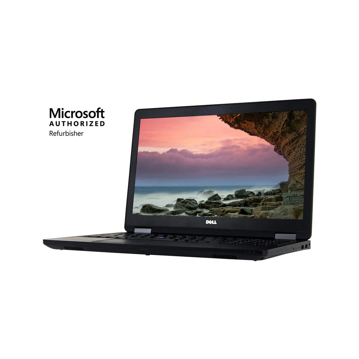Silver Dell Latitude E5570 laptop closed, 15.6 inch screen, matte finish