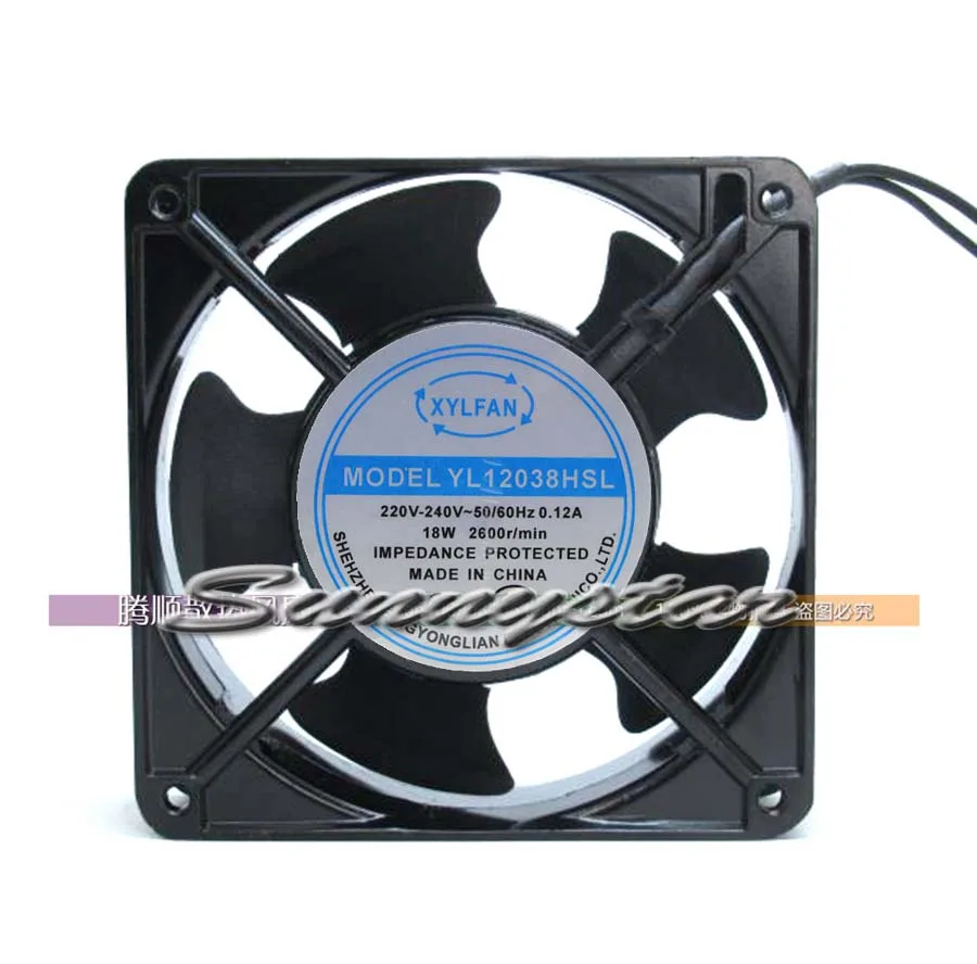 OEM Industries OEM Industries YL12038HSL 120mm AC Fan 220-240V 18W Ball Bearing — photo du produit