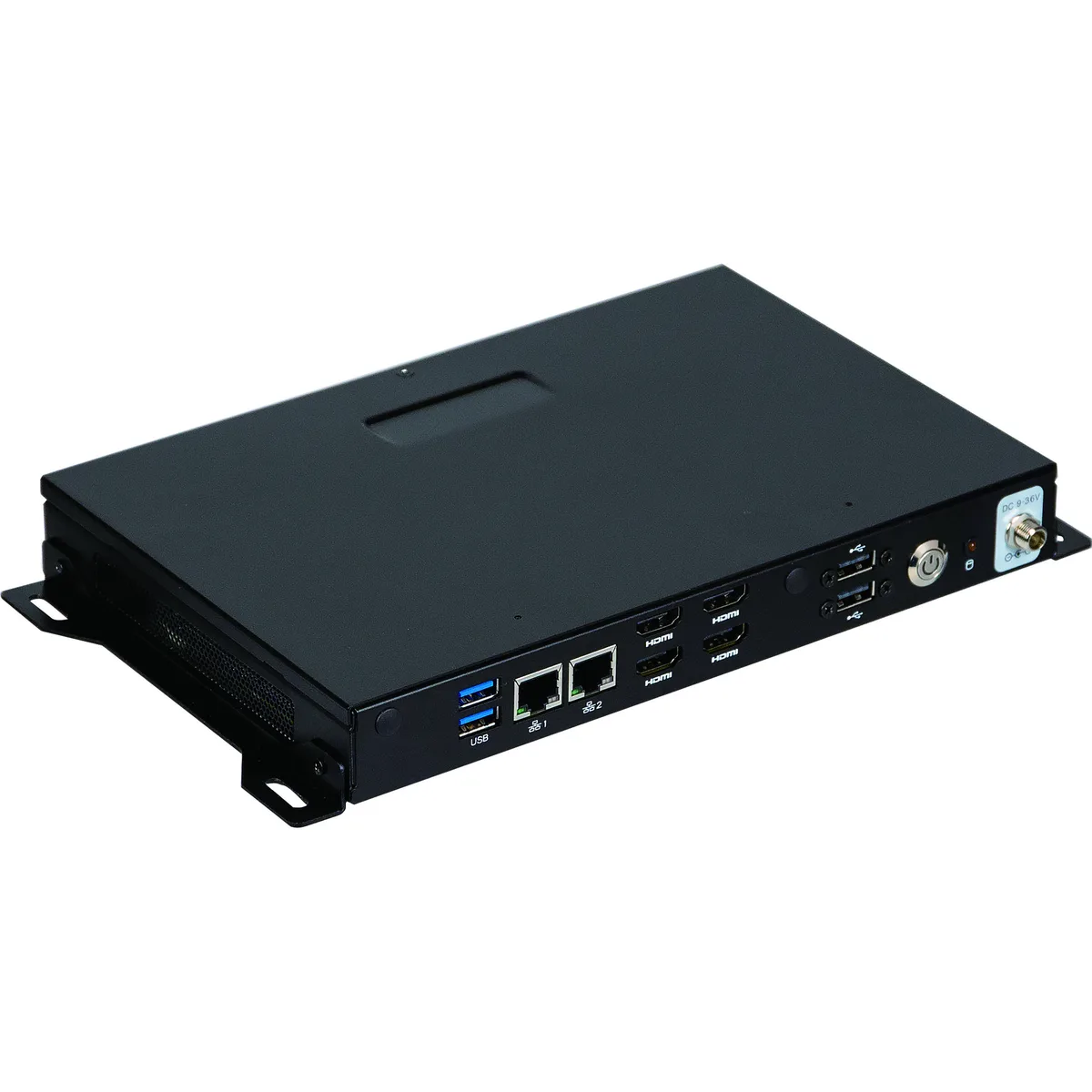 GigaIPC GigaIPC QBiX-Lite-AMDA1605H-A1 barebone server, AMD Ryzen V1605B, 4 HDMI, 2 LAN — снимка на продукта