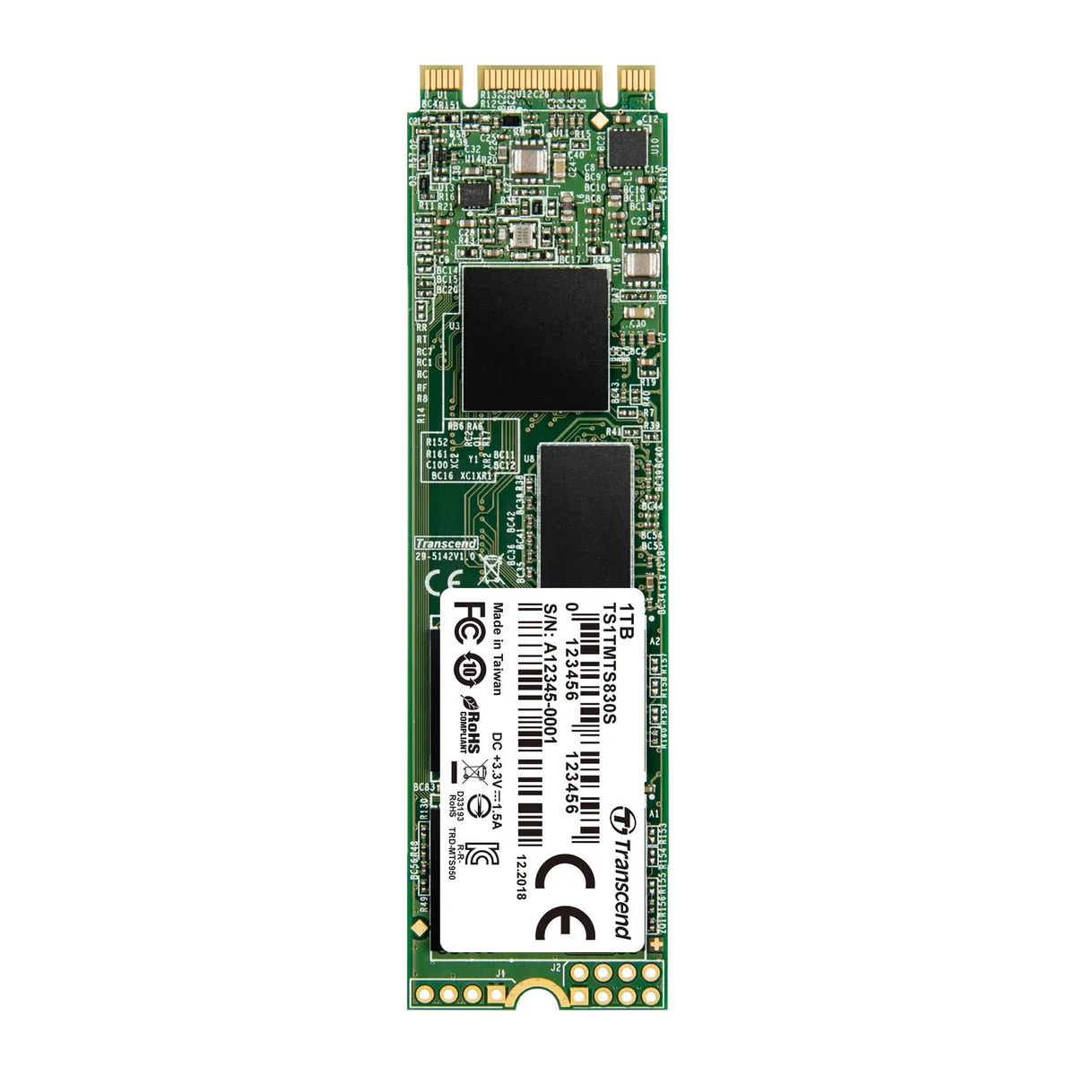 Transcend Transcend 830S 1TB M.2 2280 SATA internal SSD — fotografija proizvoda