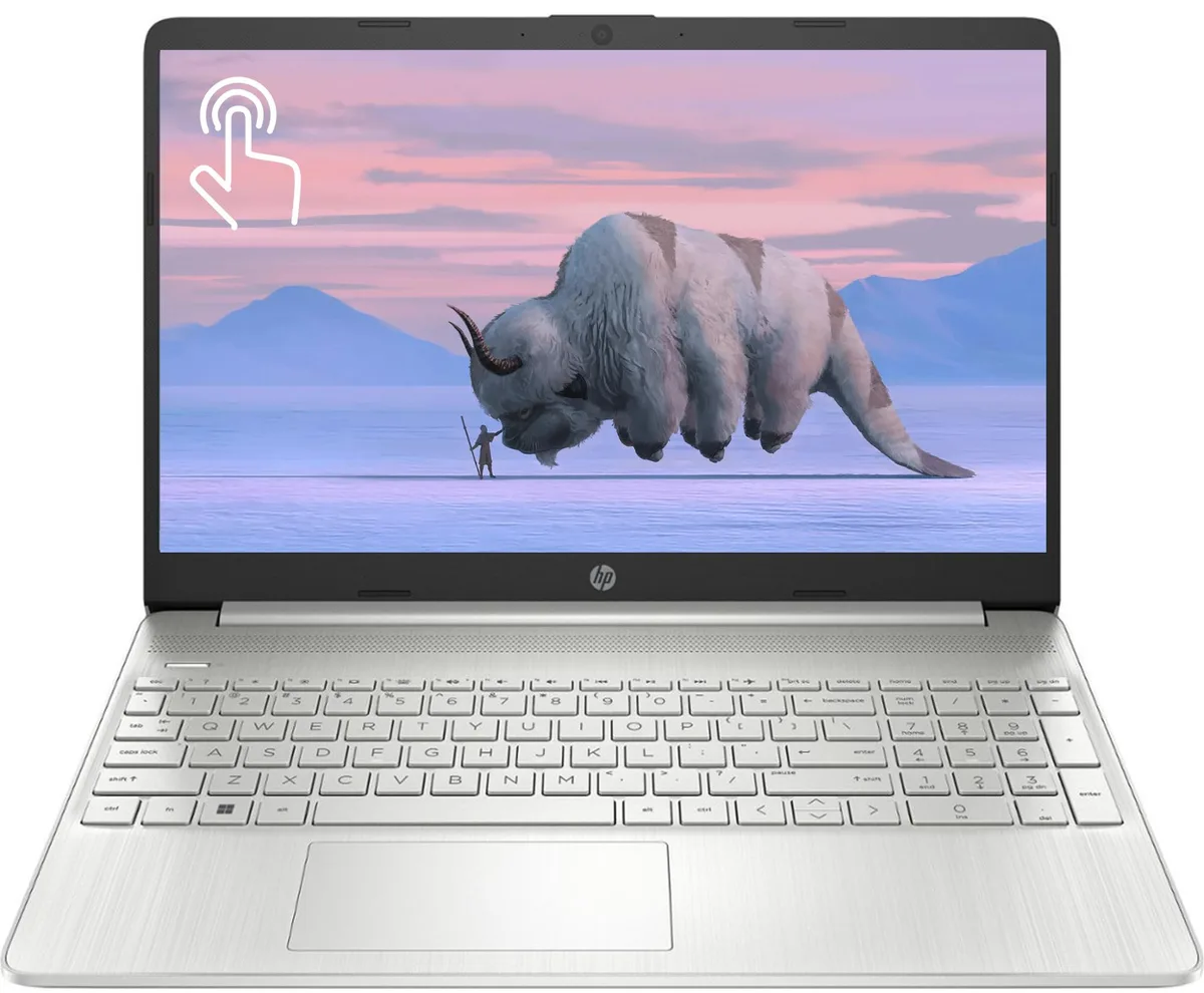 HP HP 15-DY2702DX 15.6" HD Touch Screen Laptop Intel Core i3-1115G4 32GB DDR4 2TB SSD Windows 11 in S Mode Silver — product photo