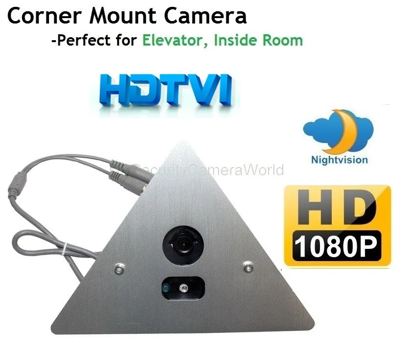 DiySecurityCameraWorld DiySecurityCameraWorld TVI-MC3121080 1080P HDTVI Corner Mount Analog Camera Silver — termékfotó