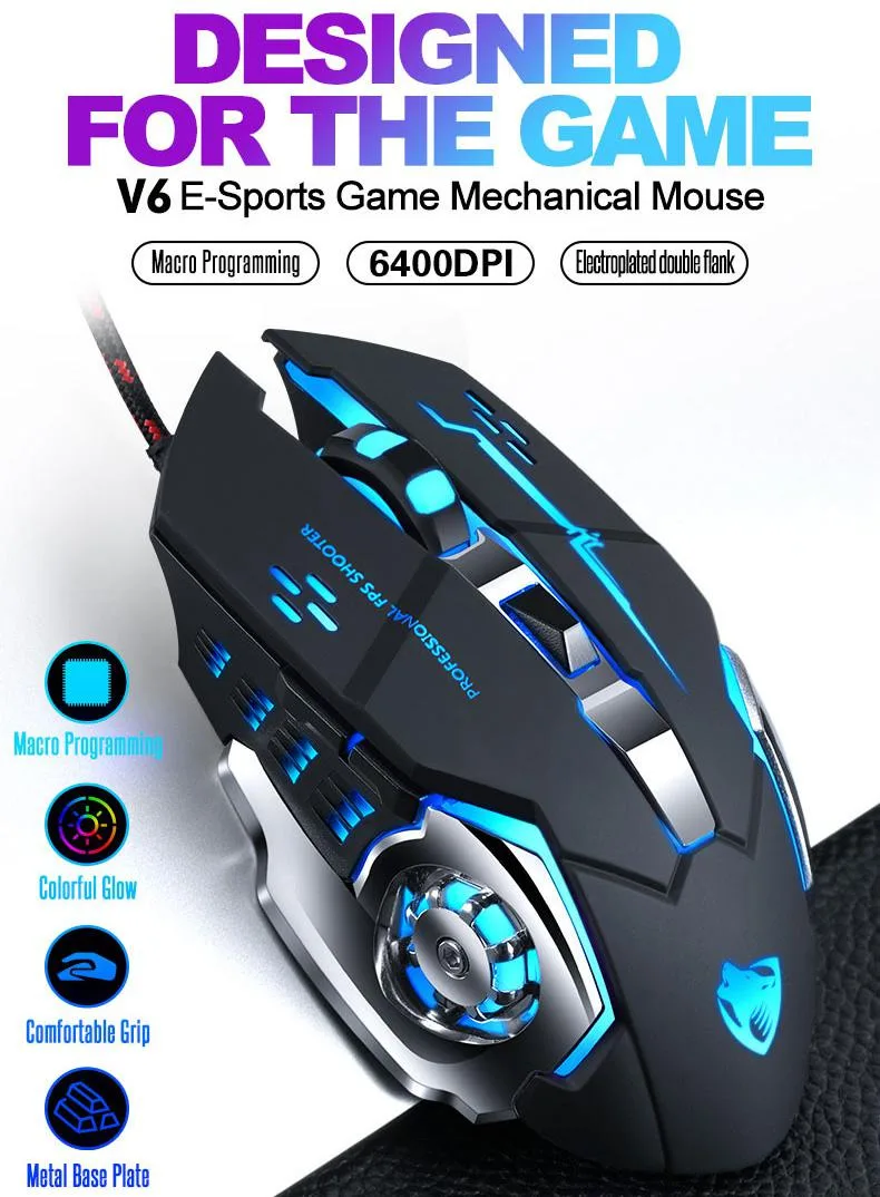 LG ELITE LG ELITE Gaming Mouse 6400 DPI 6 Buttons Gray — photo du produit