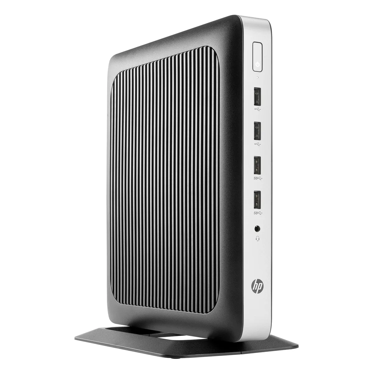Black HP t630 tower thin client compact desktop