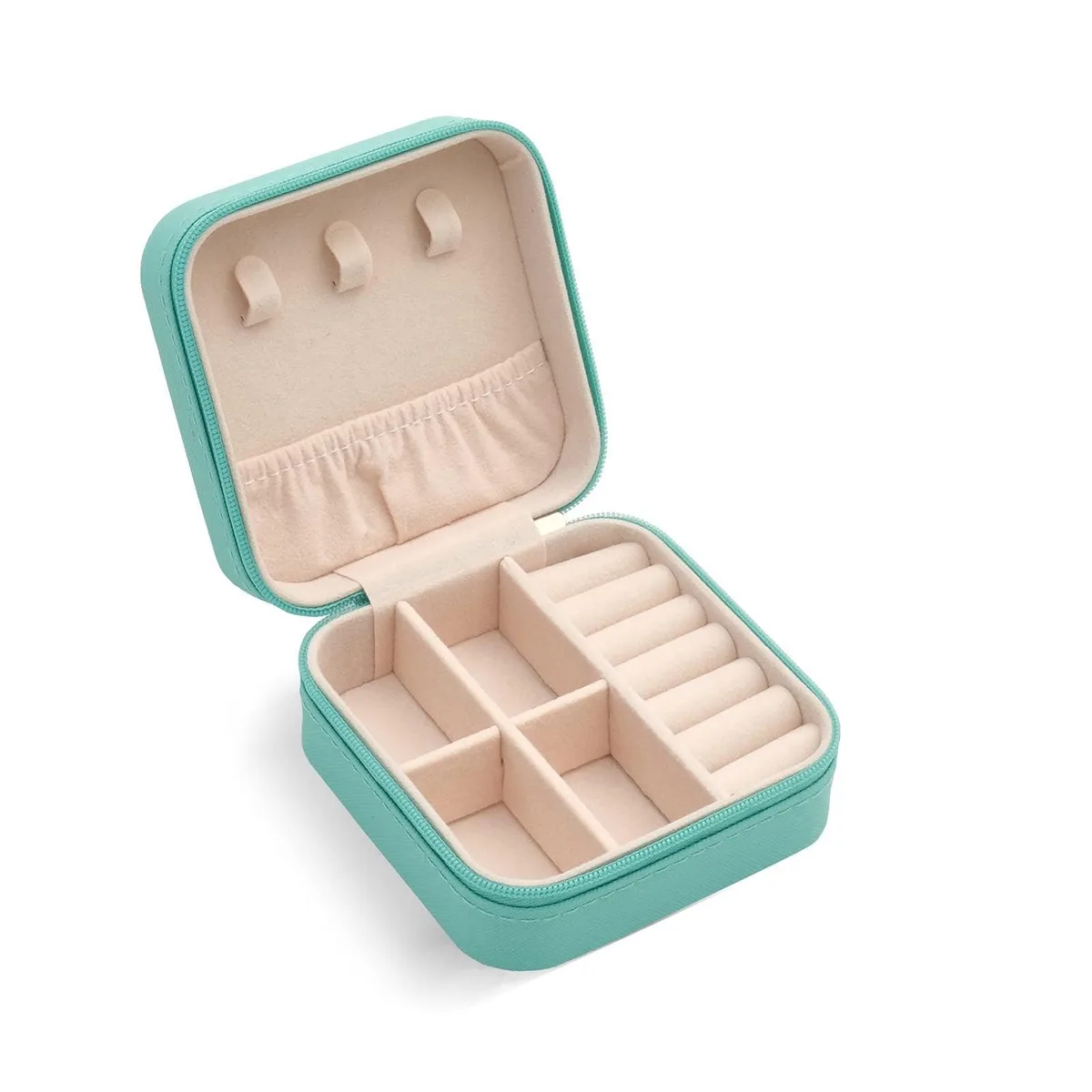 TRODANCE Travel Jewelry Case Blue 10 cm x 10 cm x 5 cm — produkto nuotrauka