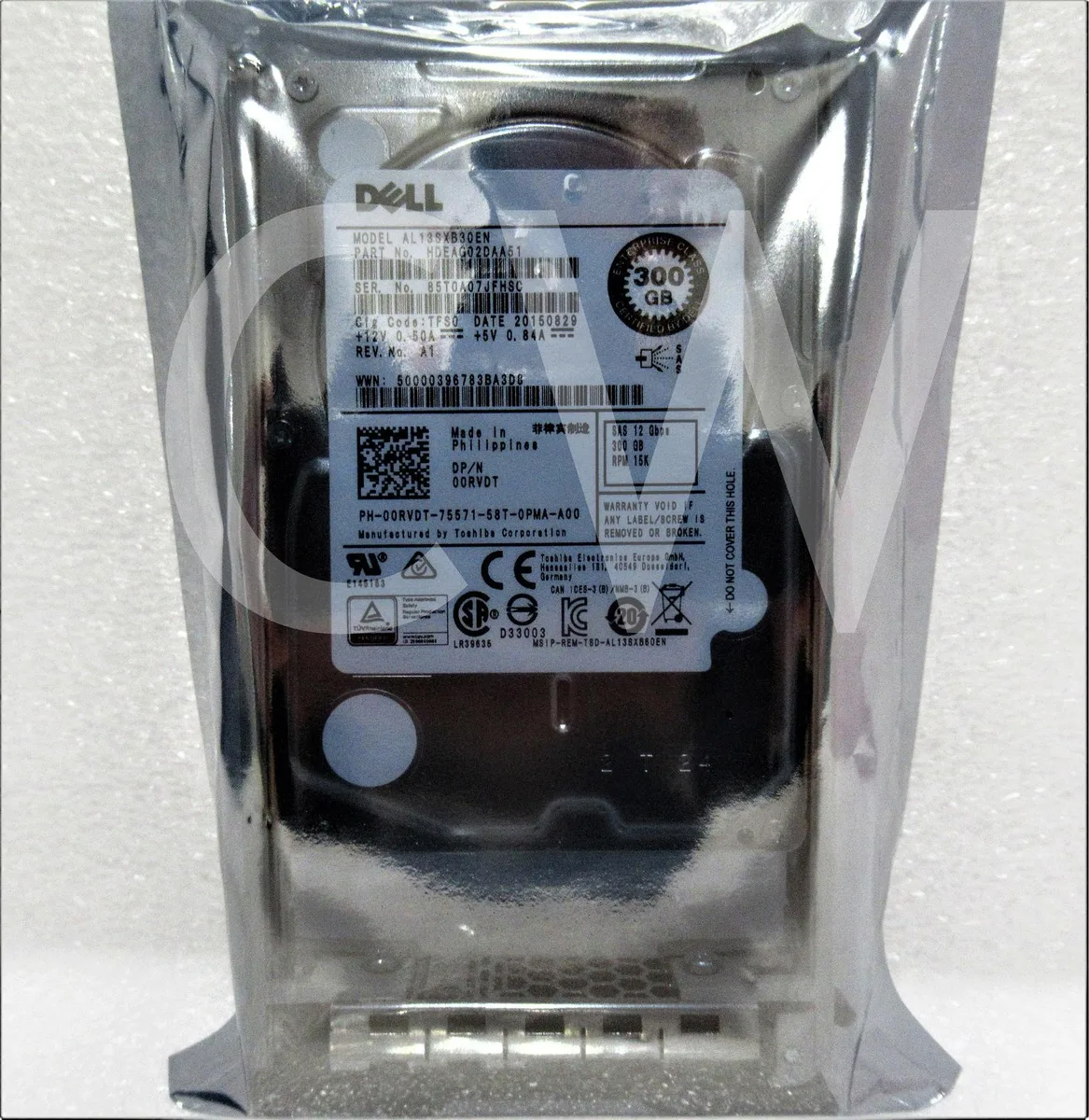 DELL DELL AL13SXB30EN 300GB 15000RPM 12Gb/s 2.5" SAS internal hard drive — 商品写真