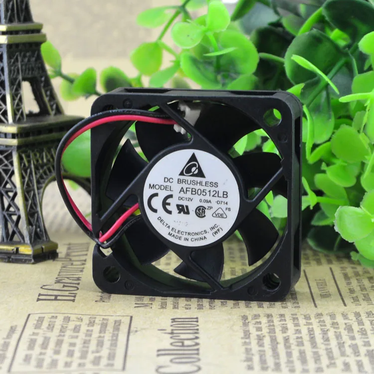 Fans Fans AFB0512LB-D714Leads 5015 12V 0.09A 5400RPM case fan — product photo