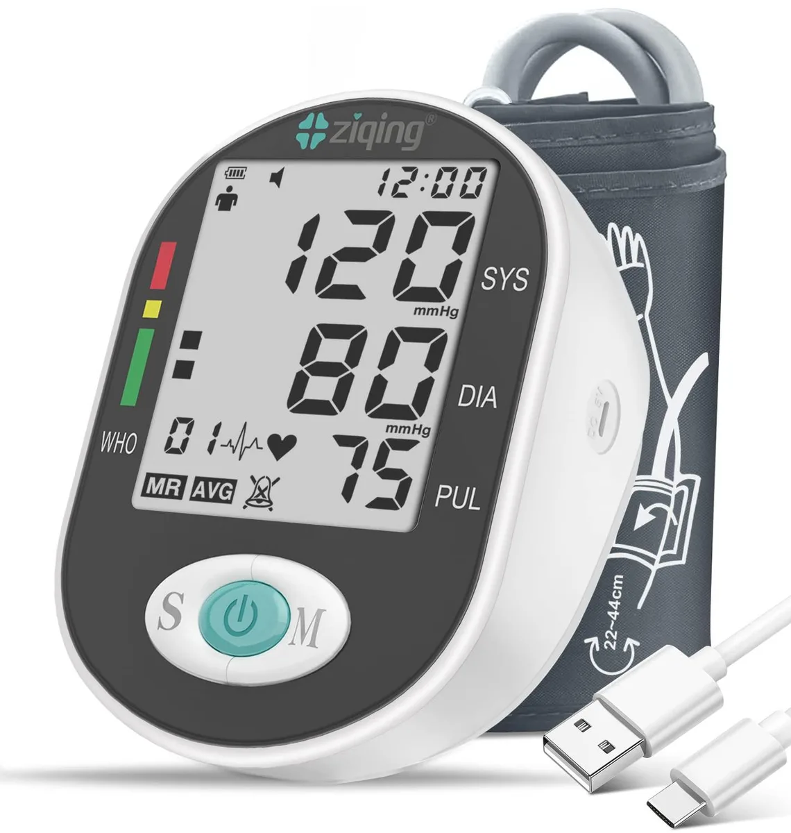  KIKEANG Upper Arm Blood Pressure Monitor 8.7-17.3" Cuff — снимка на продукта