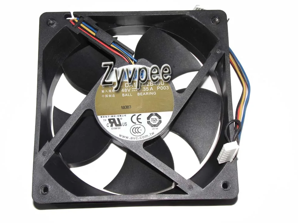 Zyvpee Zyvpee DA12032B48U 120mm 32mm 48V .35A 4-wire case fan — 제품 사진