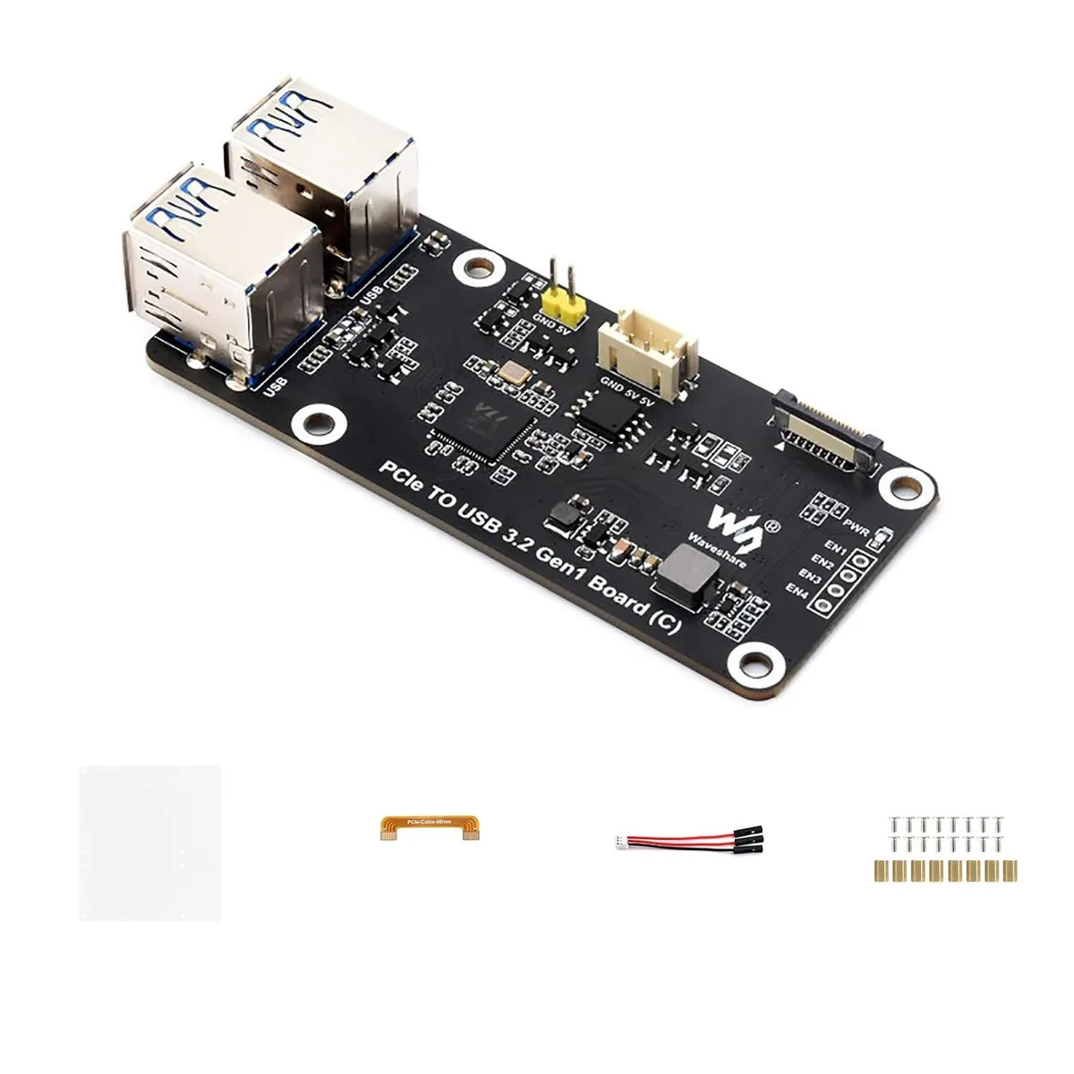 LORDWORLD LORDWORLD PCIe to 4-Ch USB 3.2 Gen1 Board (C) development board — produktfoto