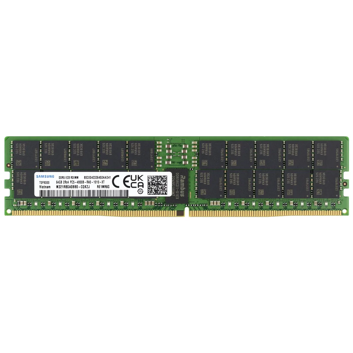 SAMSUNG SAMSUNG M321R8GA0BB0-CQK 64GB DDR5 4800 2Rx4 EC8 RDIMM ECC server RAM — תמונת המוצר