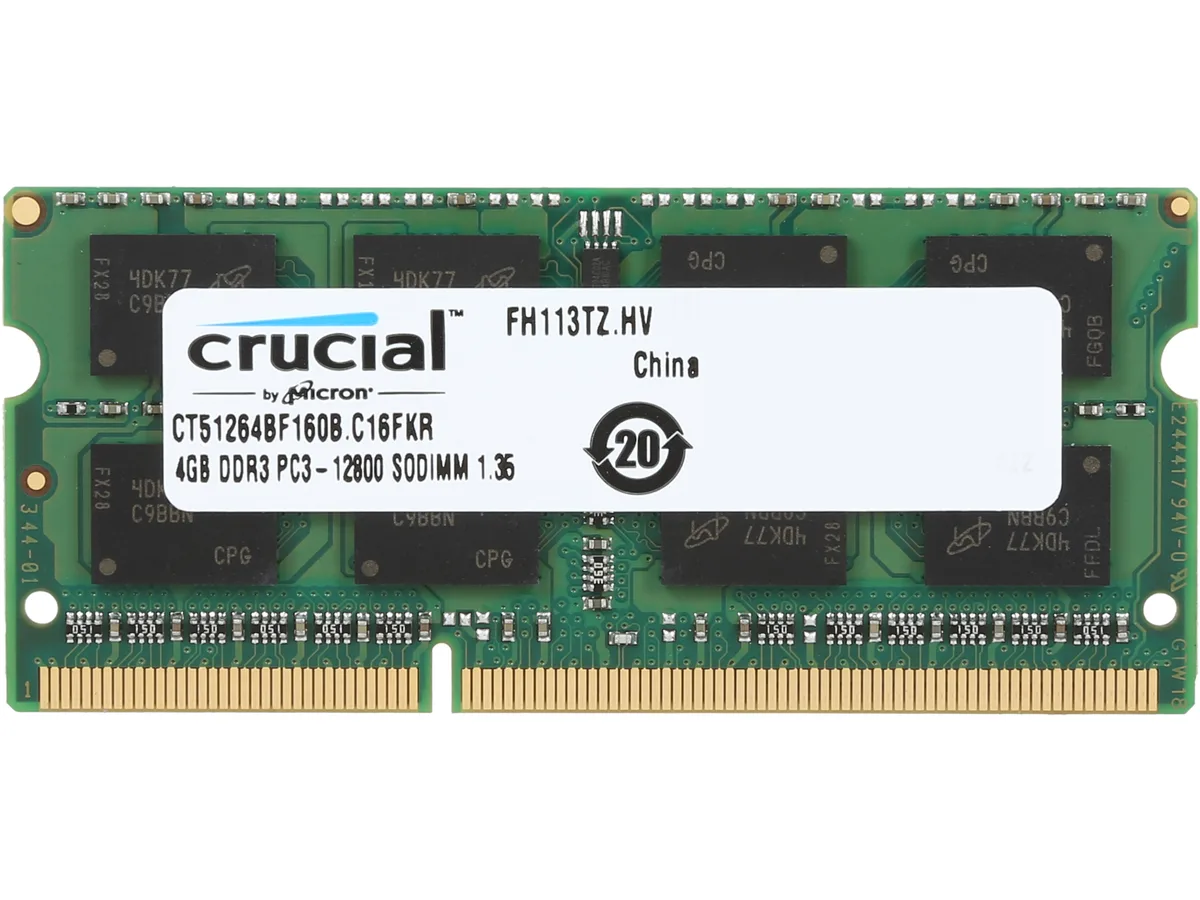 Crucial Crucial CT51264BF160B 4GB DDR3L 1600 laptop RAM — foto produk