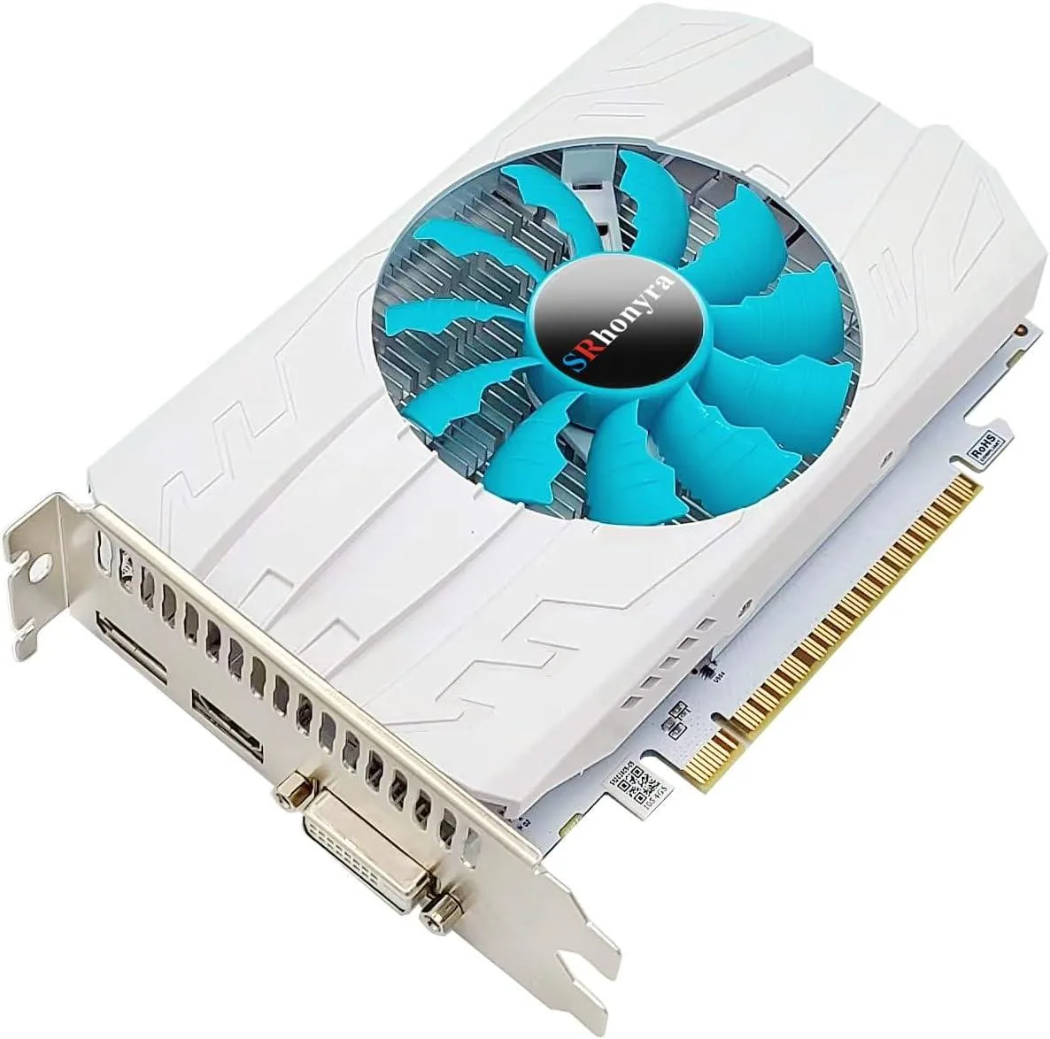 SRhonyra SRhonyra GeForce GTX 1050 Ti 4GB White Single Fan graphics card — product photo