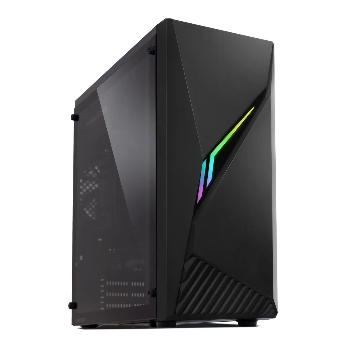 Zalman Zalman Raven ATX Mid-Tower Case, RGB Strip, 1 x 120mm Fan, Tempered Glass, USB 3.0, Black — fotografia produktu