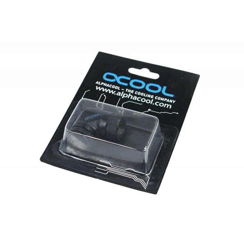 Black 90-degree revolvable angled adaptor with G1/4 threads