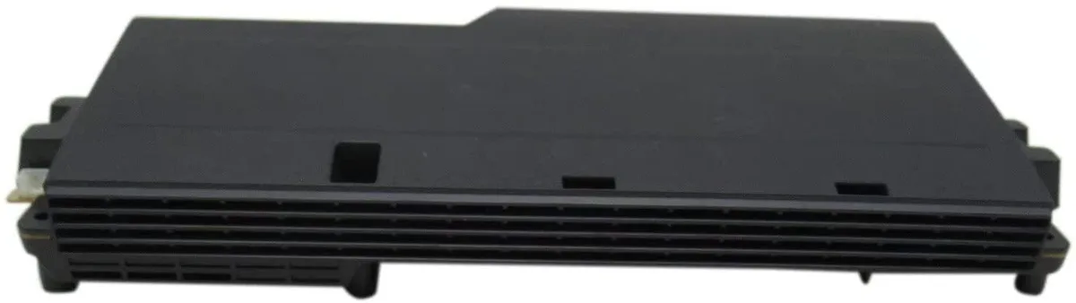 Rectangular silver metal power supply unit with label showing APS-270 model details