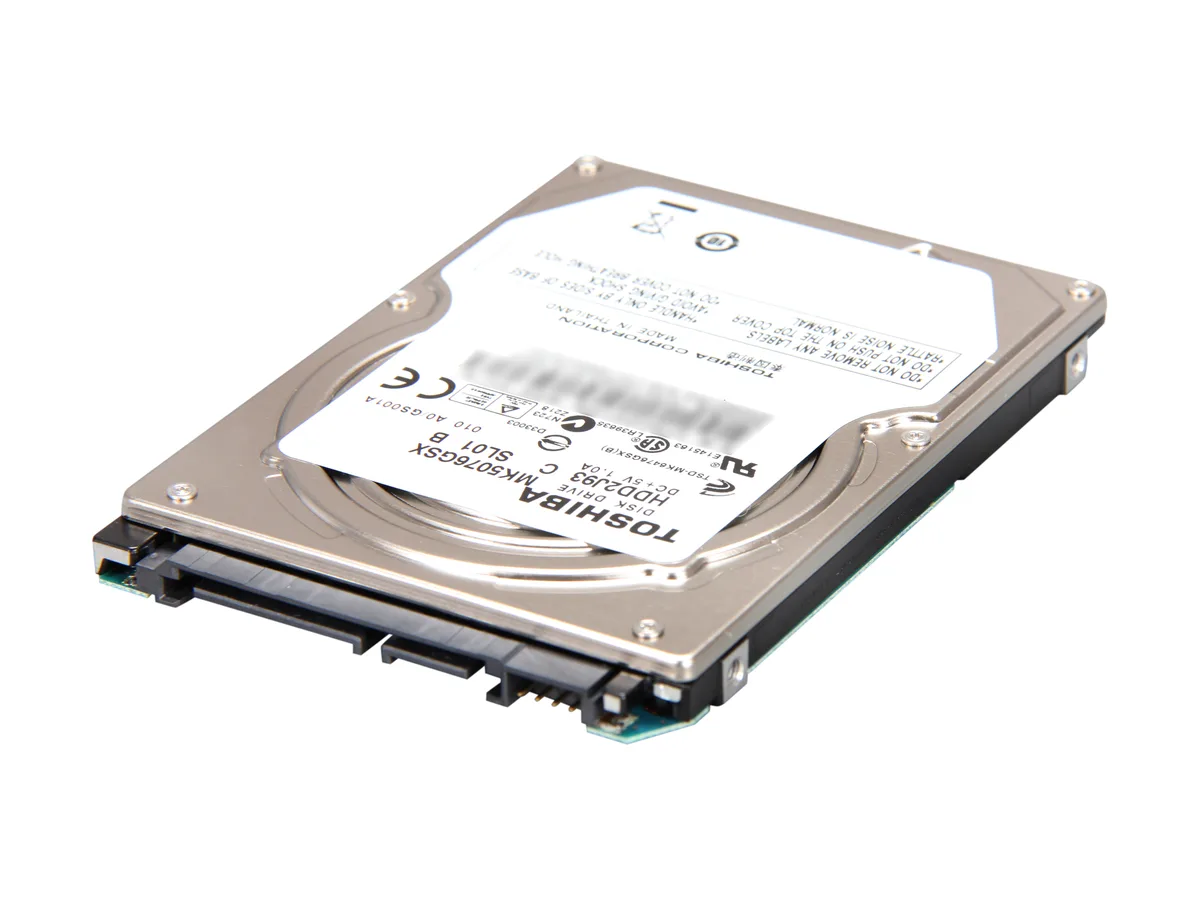 Toshiba Toshiba MK5076GSX 500GB 5400 RPM 8MB Cache SATA 3.0Gb/s 2.5" laptop hard drive — 商品写真