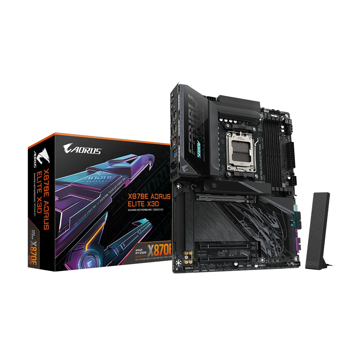 GIGABYTE GIGABYTE X870E AORUS ELITE X3D AMD motherboard — product photo