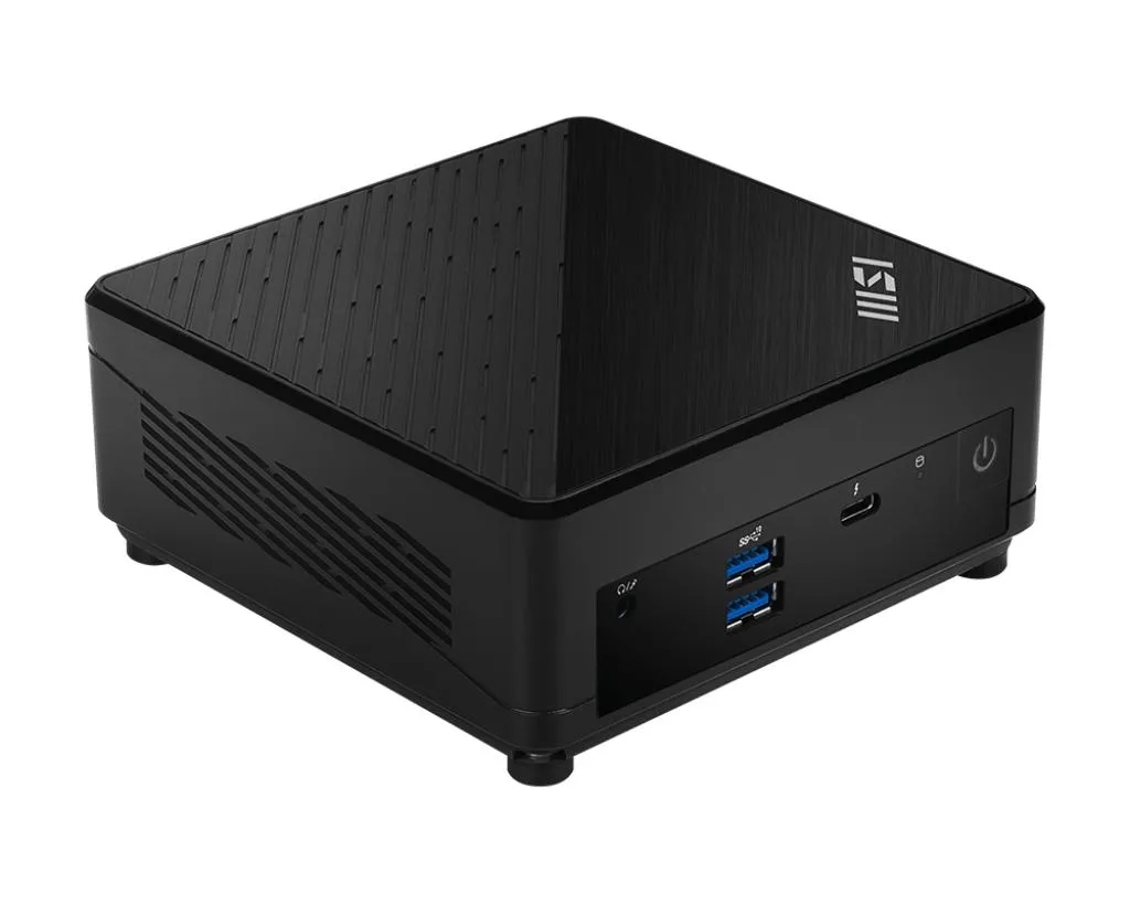 Small black mini desktop cube with subtle wear