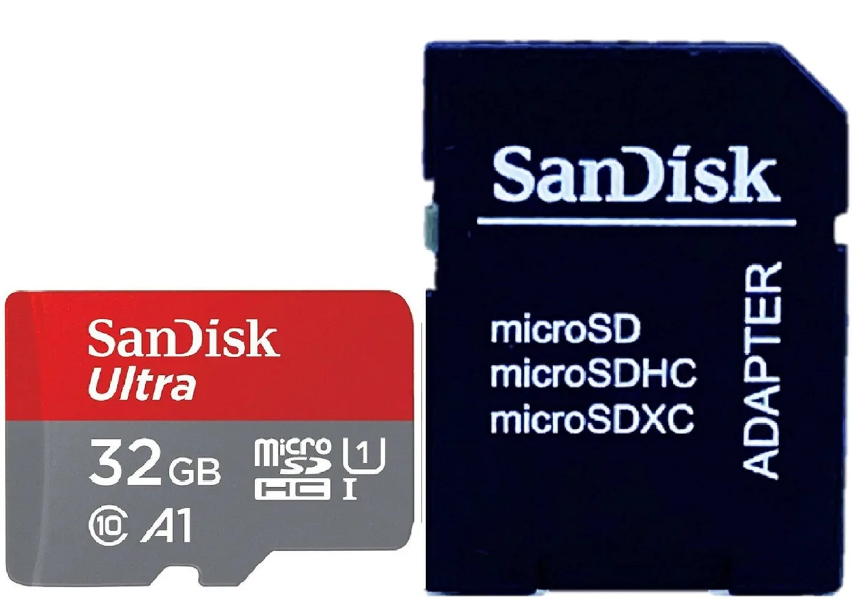 SanDisk SanDisk Ultra 32GB microSDHC 120MB/s A1 with Adapter — 商品写真