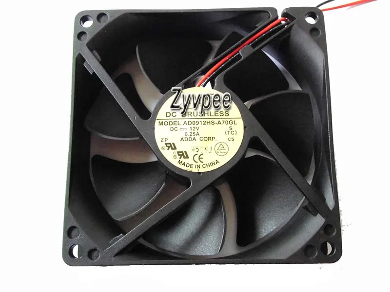 Zyvpee Zyvpee AD0912HS-A70GL 90x25mm 12V 0.25A 2-pin case fan — product photo