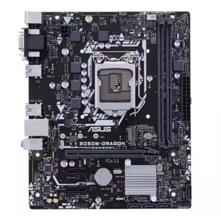 Green Micro ATX board with black LGA 1151 socket and four DDR4 slots