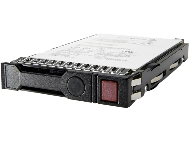 Silver rectangular 2.5 inch SATA SSD with label