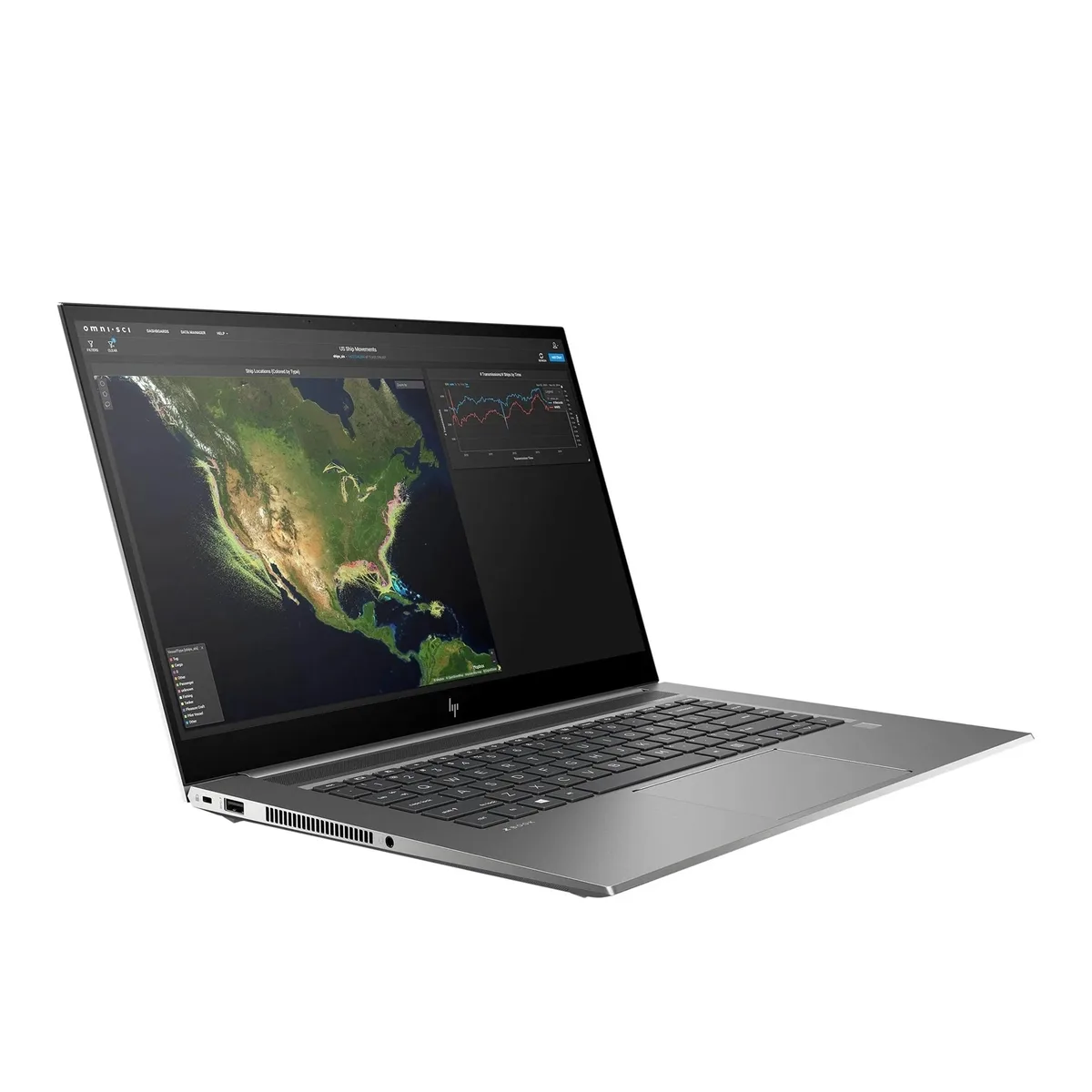 Gray 15.6 inch HP ZBook Studio G7 laptop closed view