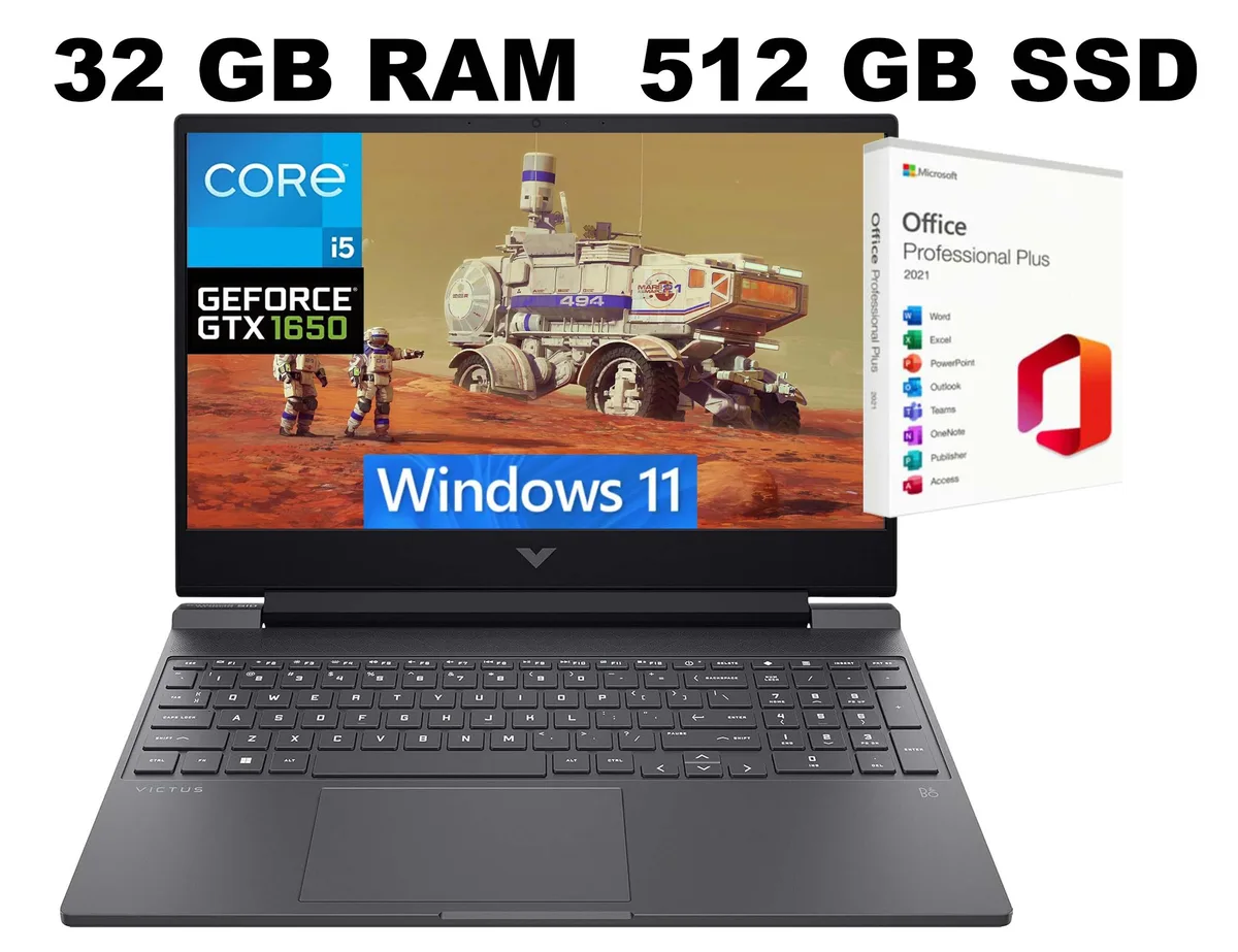 Black 15.6 inch gaming laptop matte finish angular chassis