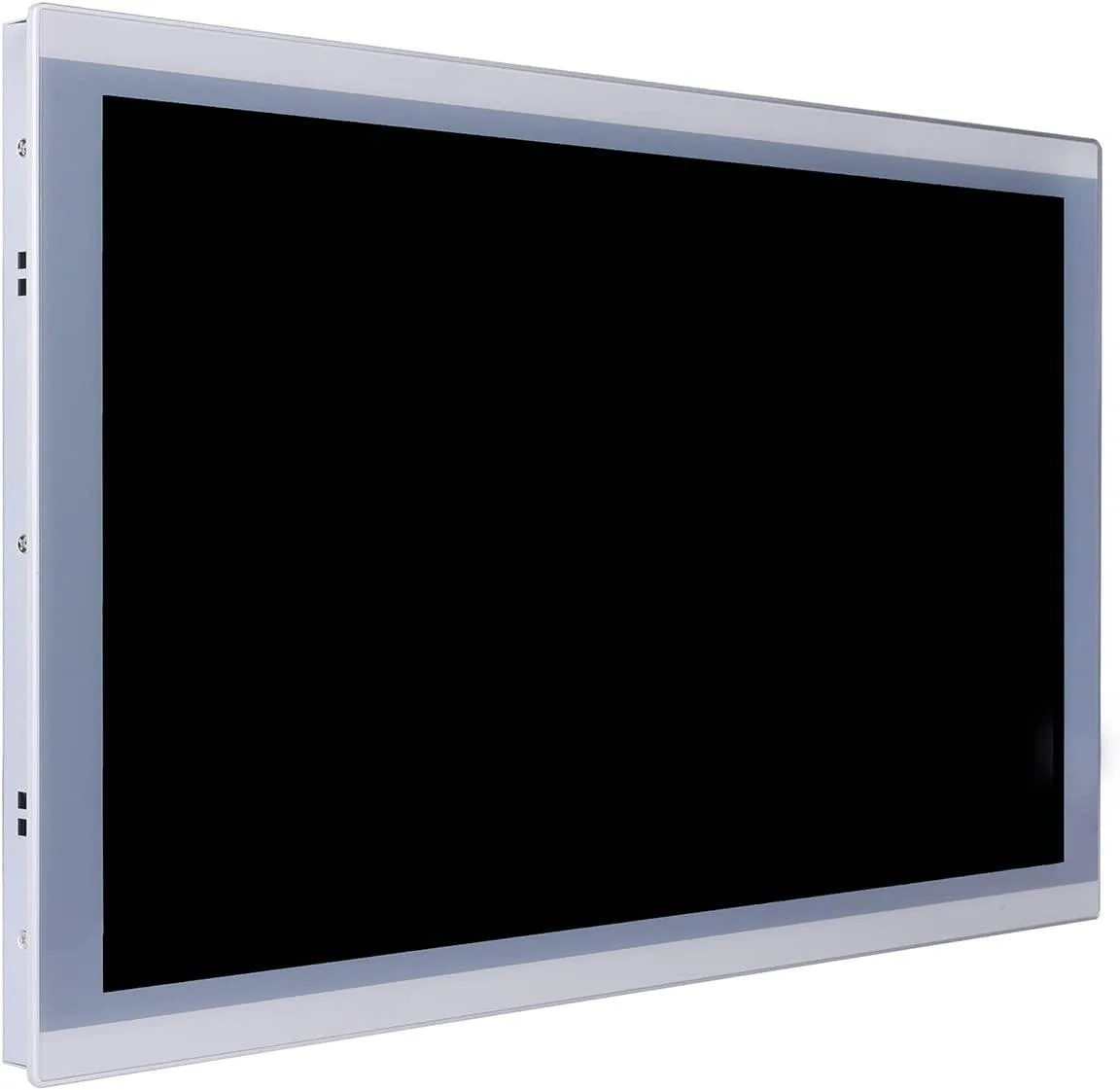 Silver 21.5 inch all-in-one panel PC with resistive touchscreen