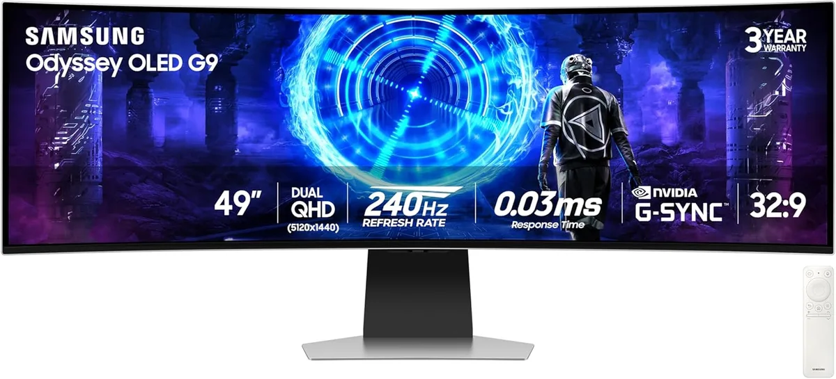SAMSUNG SAMSUNG Odyssey OLED G9 49" DQHD 240Hz gaming monitor LS49DG956SNXGO — product photo