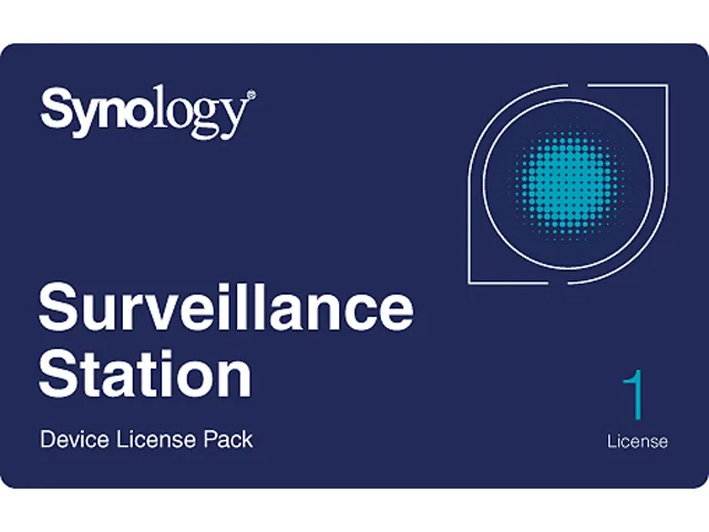 Synology CLP1 camera license pack in retail packaging