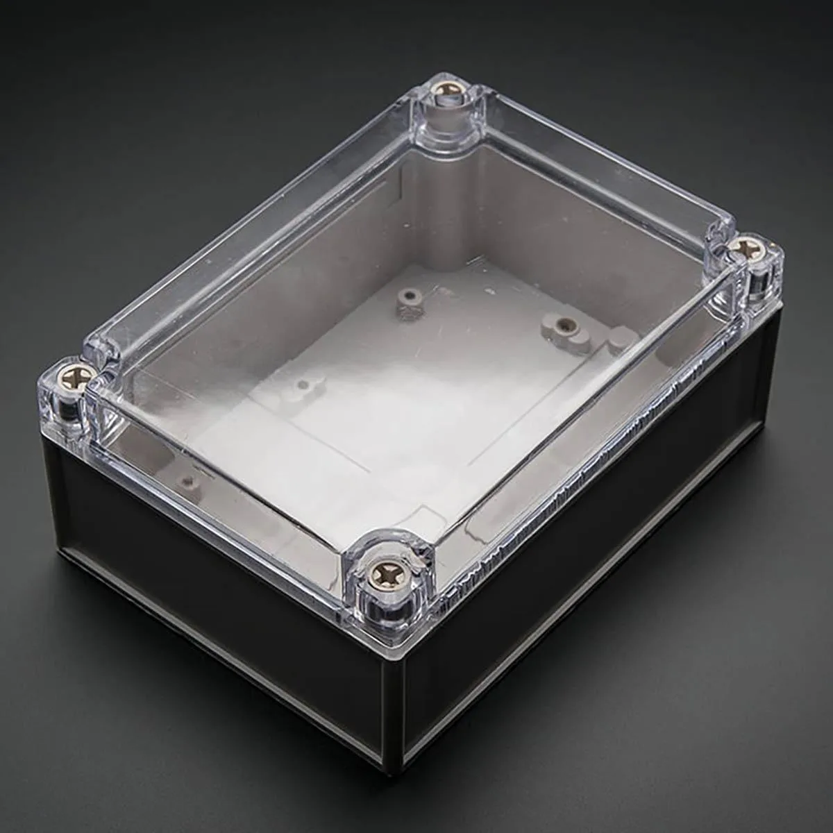 Adafruit Adafruit Large Plastic Project Enclosure Weatherproof Clear Top IP66 125x175x75mm — foto produk