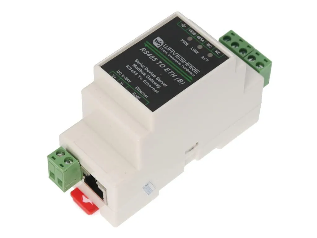 LORDWORLD LORDWORLD RS485 Ethernet Modbus Gateway 45 485 — foto produk